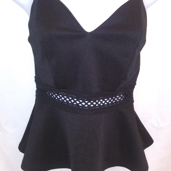 Forever21 Black Bustier Peplum top - Picture 5 of 7